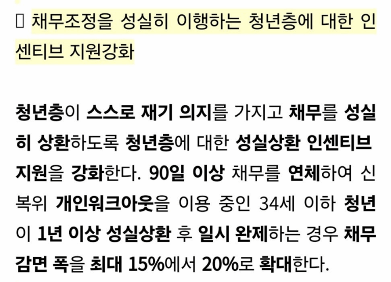 개인워크-자주하는 질문 : 중도상환하면 추가 감면은 얼마나 되나요?