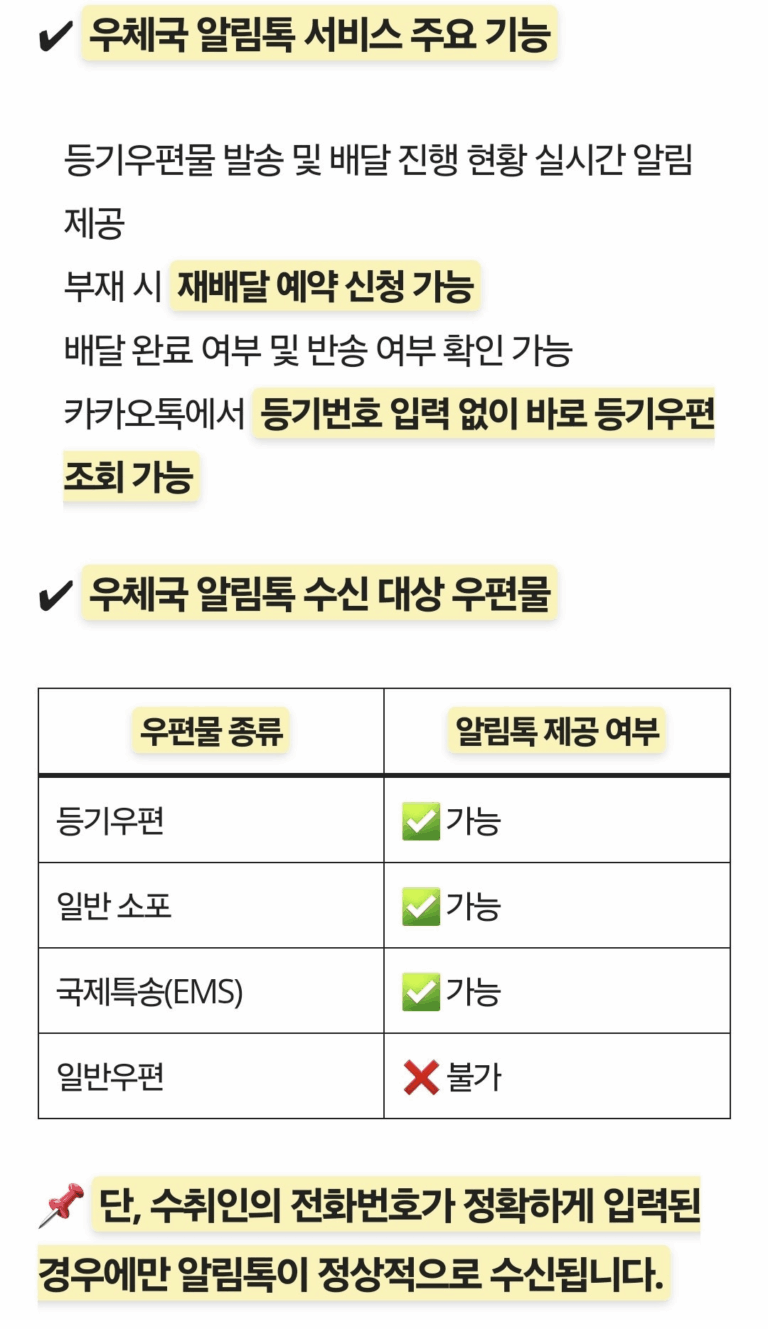 우체국 알림톡 서비스로 개인회생 채무조정 등기우편 방어하기!